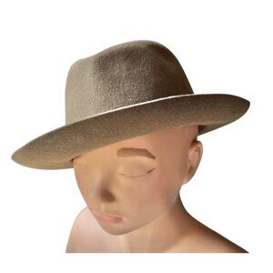 Christie’s London Felt Hat Men’s 7 5/8 Olive Green Fedora Streetwear Workwear